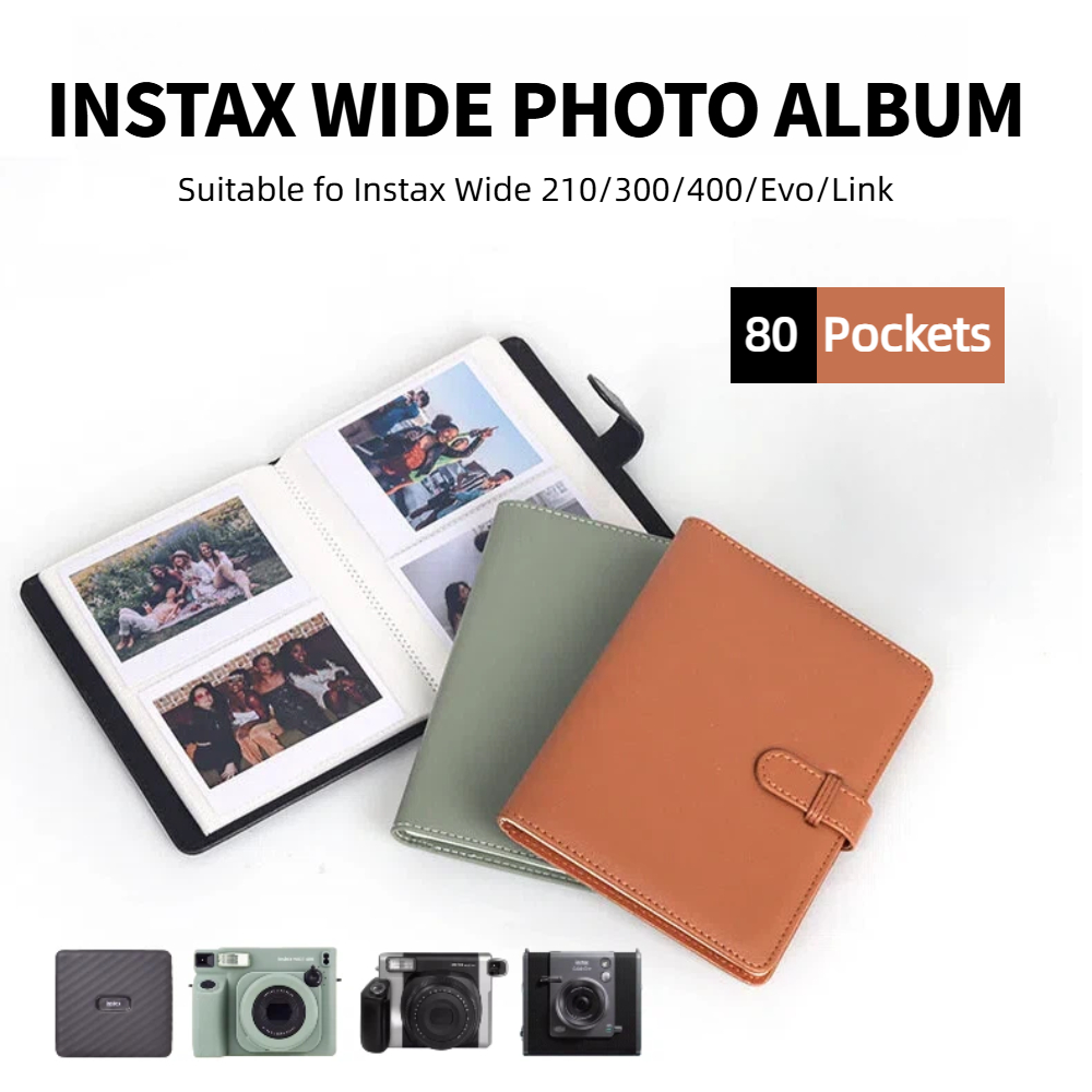 Polaroid Photo Album - 80 Pockets Instant Wide Photo Album