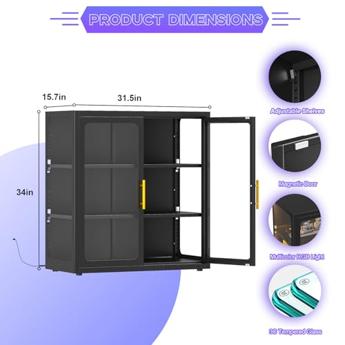 Display Cabinet with Glass Doo - огляд і ціна Collectible Collection