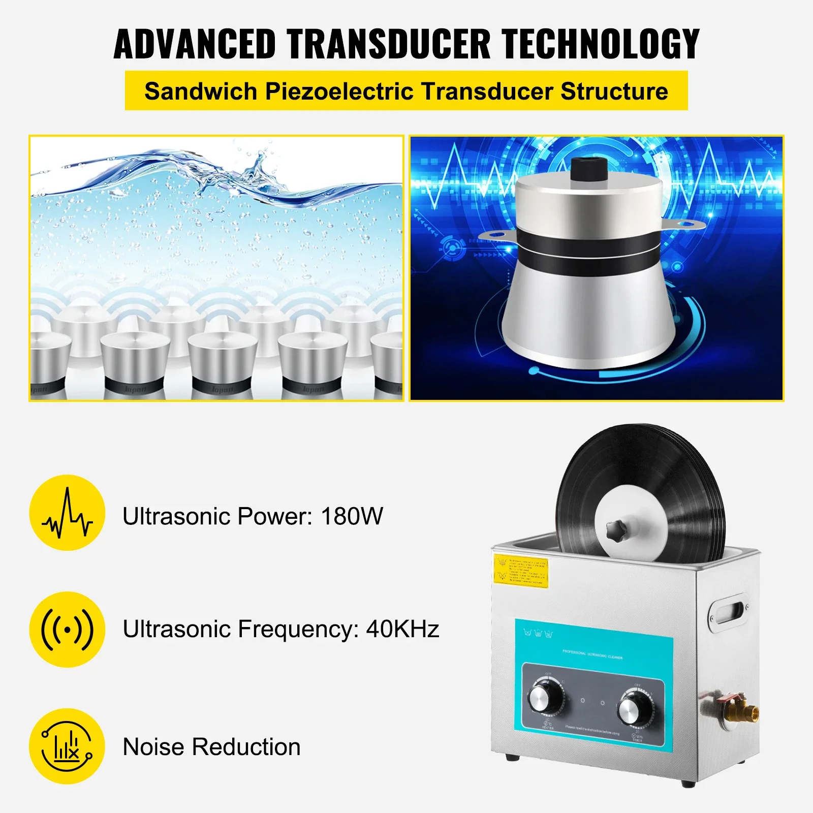 SIHAO 6L Ultrasonic Vinyl Reco - огляд і ціна Vinyl Record Cleaner