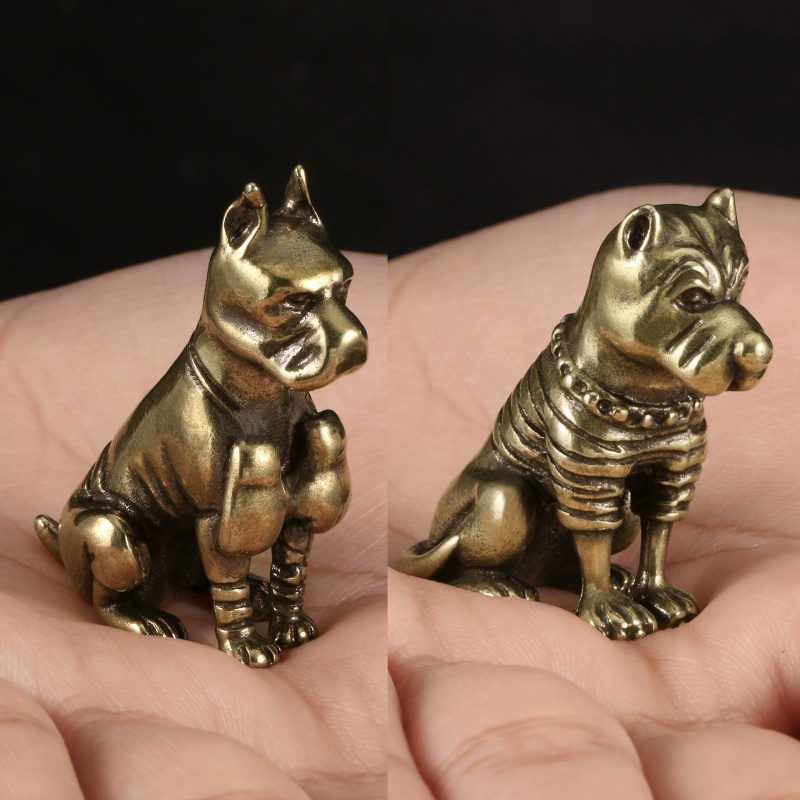 Vintage Solid Brass Pitbull Bu - огляд і ціна Vintage Collectible Christmas Ornaments