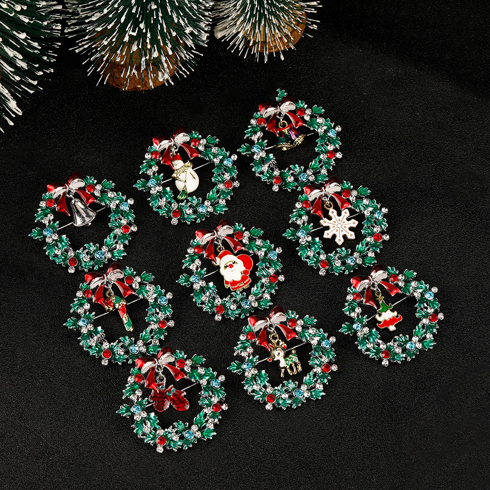 Christmas Wreath Collection En - огляд і ціна Vintage Collectible Santa