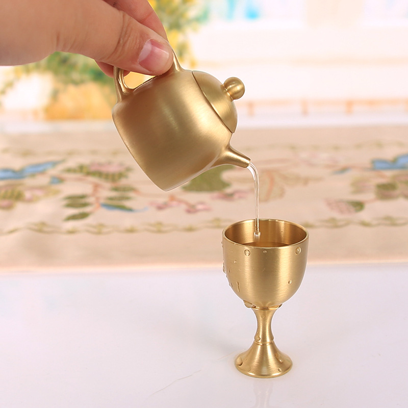 Brass Mini Teapot, Chinese Sty - огляд і ціна Vintage Collectible Furniture