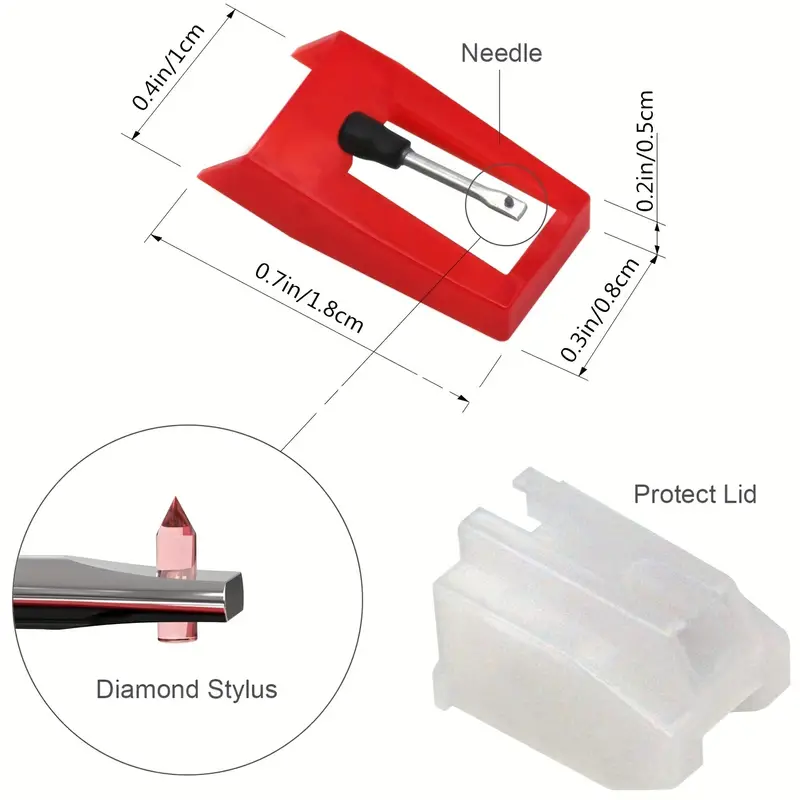 6PCS Record Player Needles rub - огляд і ціна Record Player Needle