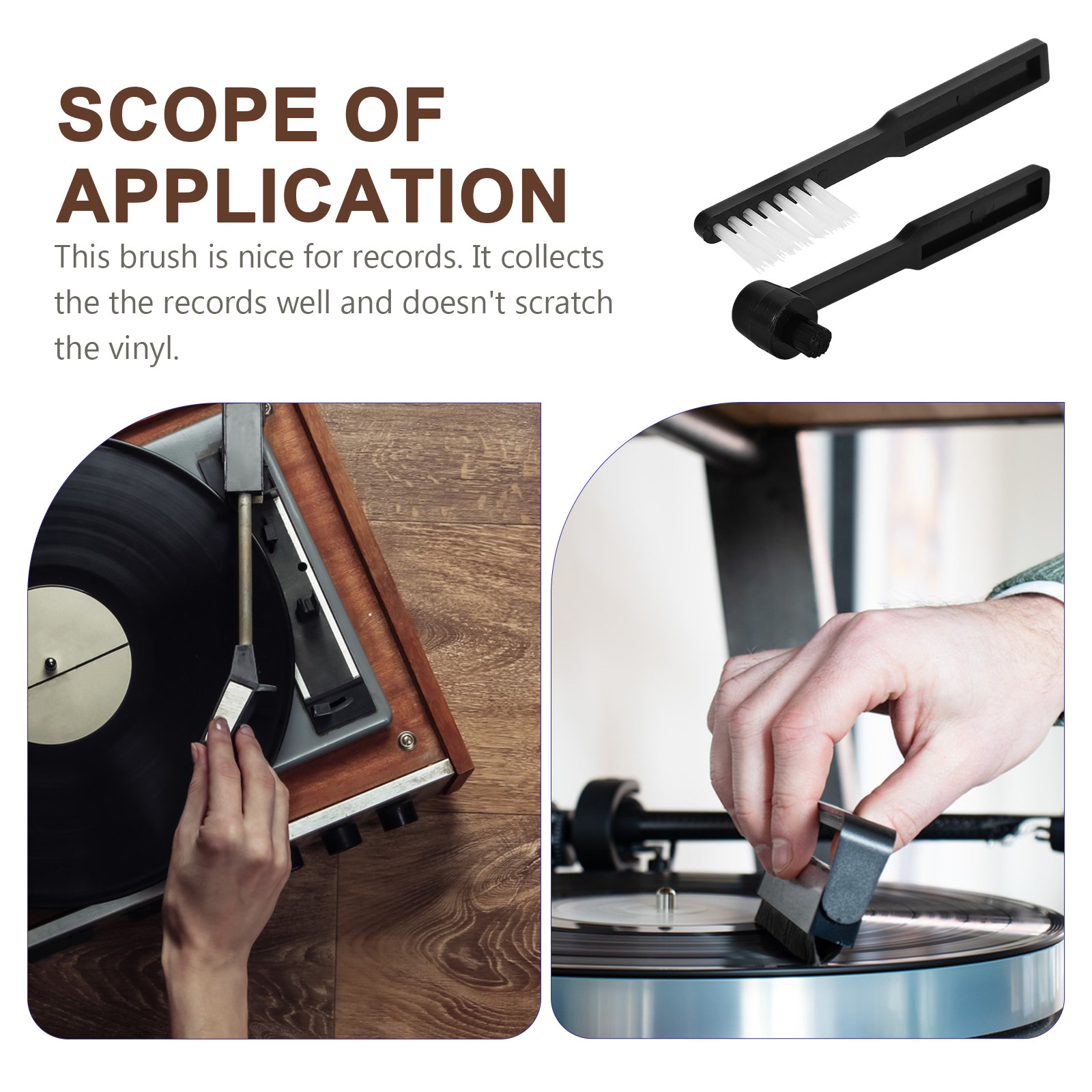 2 Pcs Record Player Needle Cle - огляд і ціна Vinyl Record Cleaner