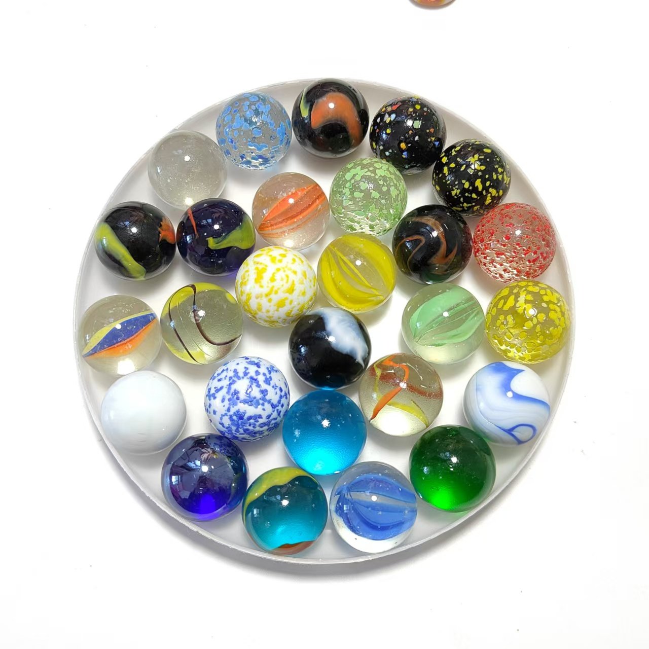 16mm 25mm 35mm Colored Glass M - огляд і ціна Vintage Collectible Marbles