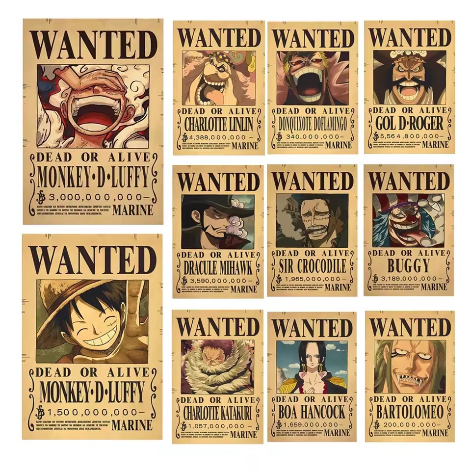 Anime One Piece Bounty Wanted  - огляд і ціна Vintage Collectibles Toys