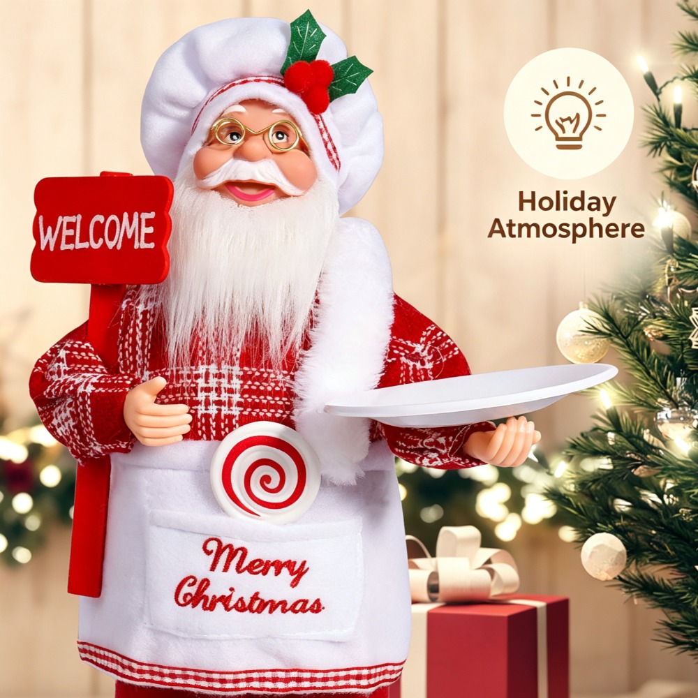 A Christmas chef-themed Santa  - огляд і ціна Vintage Collectible Santa