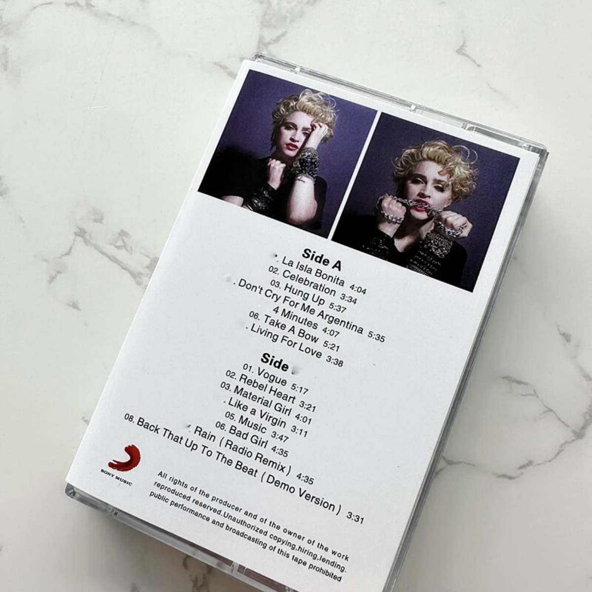 Madonna Classic Pop Music Cass - огляд і ціна Vintage Collection